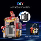 Imprimante 3D Flashforge Adventurer 5X avec Impression Multicolore, Personnalisation avec IFS, Imprimante 3D AD5X Multi-matériaux/Nivellement Entièrement Automatique, Vitesse Maximale : 600 mm/s