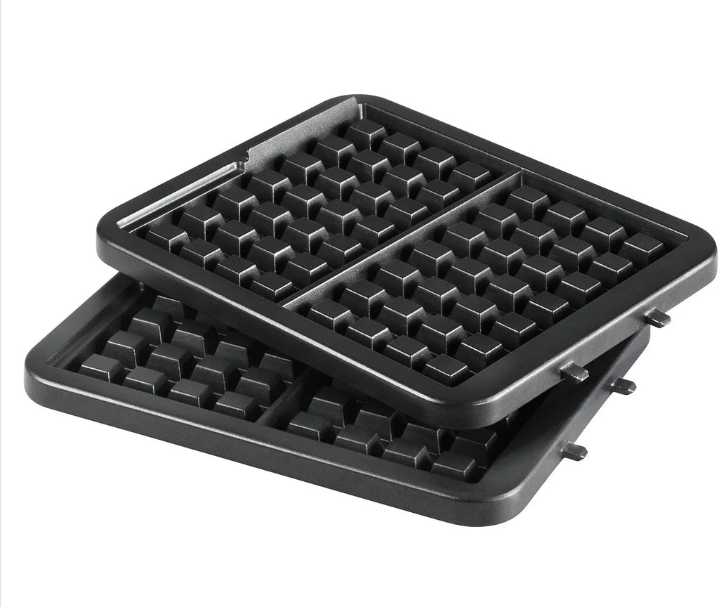 Tefal gaufrier 4-en-1 noir/inox gaufré