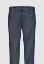 Jeans denim en coton stretch bleu