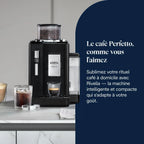 De’Longhi Rivelia - Perfetto Machine à Café Automatique, Mousseur à Lait Classique, 8 Boissons Enregistrées, Écran Tactile Couleur, Réservoir à Grains de Café Interchangeables, Noir (EXAM440.35.B)