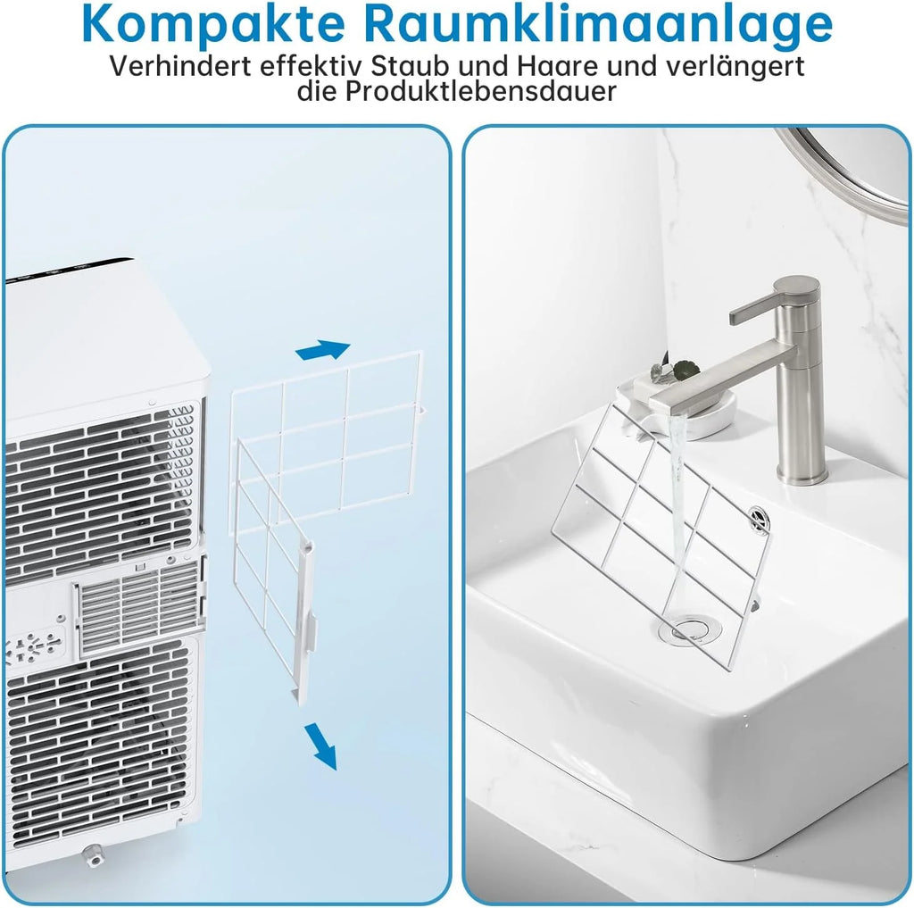 Climatiseur Mobile 7000 BTU, Mobile Klimageräte Avec Tuyau d’évacuation, Climatiseur Mobile Silencieux
