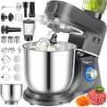KESSER Robot de cuisine universel 3 en 1 K-KM 3000 avec hachoir à viande, pétrisseur, mélangeur multifonction, bol de 5,5 l avec 3 outils mélangeurs, presse-agrumes 1,5 l, kit d'accessoires, pâtes et