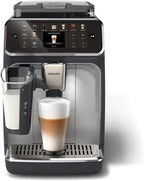 Philips Série 5400 Machine Expresso - Café à Grain - LatteGo Mousseur à Lait, 12 Spécialités de Café, Affichage Intuitif, 4 Profils Utilisateur, Noir (EP5441/50)