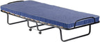 Dmora Lit pliant avec sommier à lattes et matelas, mesure 190x80x30 cm