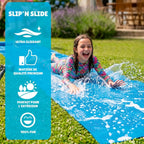 Ventriglisse Géant XXL Officiel 10 Mètres | Tapis de Glisse Qualité Premium | Slip'n Slide | Jeu Eau Plein Air | + Epais | + Rigide | + Rapide | 100% Fun | House Party | Eté | OriginalCup
