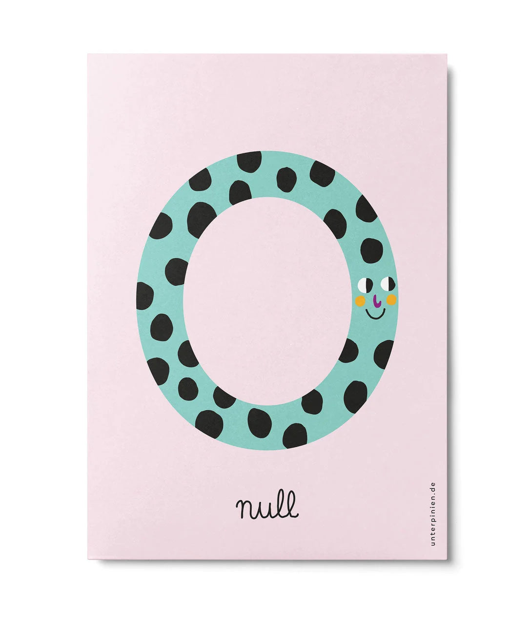 Postkarte "Zahlen 0-9"
