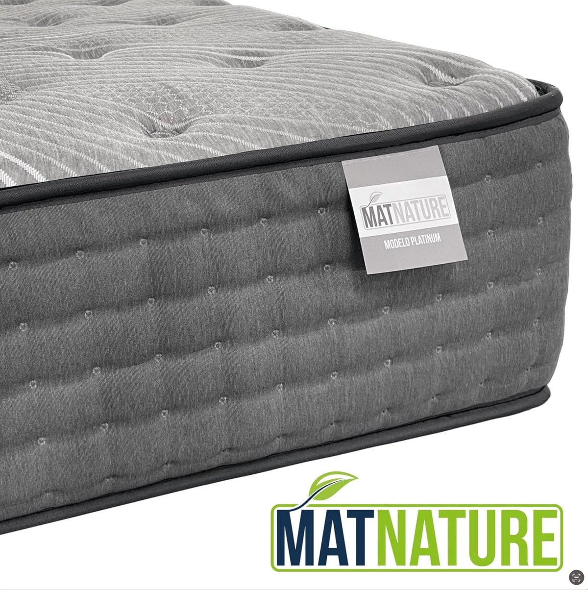 Matnature | Platinum | Mattress Great Comfort Pro Multiple Rest | Pocket Springs and Memory Foam | Height 30 cm | Breathable, Non-Slip and Anti-Mite (150 x 200 cm)