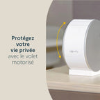 somfy 1870469 - Pack de 2 Indoor Camera, Caméras avec volet motorisé, Vision Nocturne, Détection de Mouvement, Grand Angle, Haut-Parleur, Microphone, Compatible : Alexa, Google Home et Tahoma
