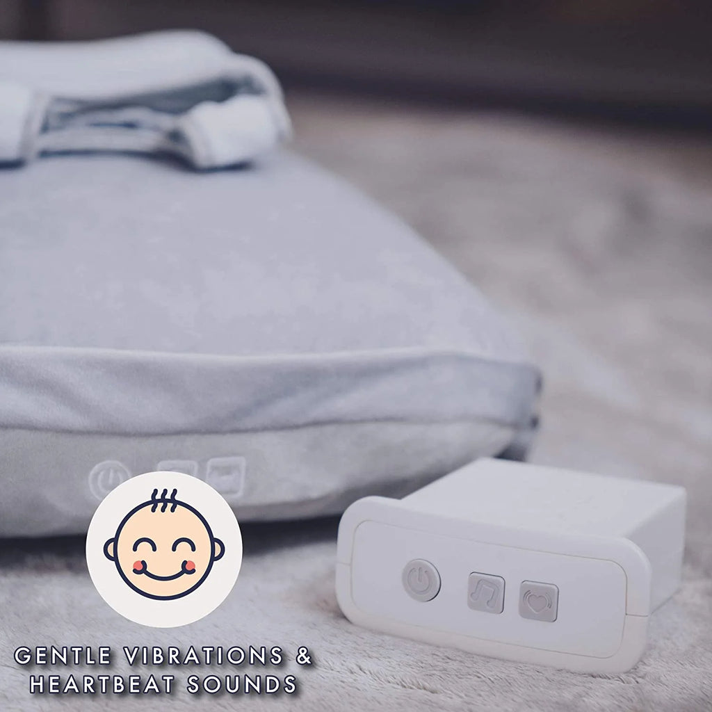 Babocush – Cojín de Confort para Recién Nacido con Suave Vibración y Sonido de Latido del Corazón