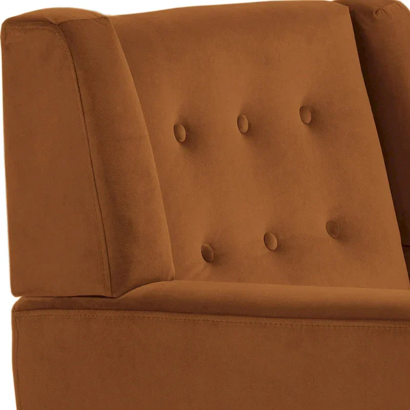 Set of 2 Velvet Living Room Accent Chair Upholstered Armchair