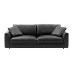 Petrit Leather 3 Seater Sofa