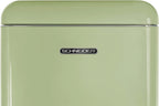 SCHNEIDER SCDD208VVA, Réfrigérateur 2 portes, 211L (172+39), Froid statique, Dégivrage automatique, 3 clayettes verre, Thermostat réglables, Pieds réglables,Vert amande