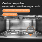 COSORI Air Fryer 10L Twinfry, Friteuse sans Huile Double Résistance, Airfryer à Dual Zone Avec Séparateur Amovible, 5-en-1, Grande Capacité, Cuisson optimale, 40℃-240℃, Contrôle Smart via App