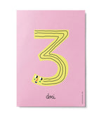 Postkarte "Zahlen 0-9"