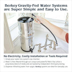 Big Berkey système filtre eau 8L inox gravité + 2 filtres BB9-2