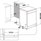 Lave vaisselle 60 cm INDESIT	I0FD651X
