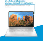 HP 17-cp2003sf Ordinateur Portable 17,3" FHD IPS, PC Portable (AMD Ryzen 5 7520U, RAM 16 Go, SSD 512 Go, AMD Radeon Graphics, Windows 11), Laptop Argent, Clavier AZERTY