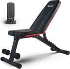 PASYOU Banco de Pesas, Banco Abdominal 7 en 1 Plegable, Banco de Entrenamiento Ajustable para Casa y Gimnasio, Negro, Capacidad 230 kg – Modelo PA300