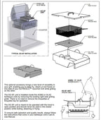 Alfresco 19-Inch Gas Grill in Stainless Steel Grill Mounted Steamer/Fryer