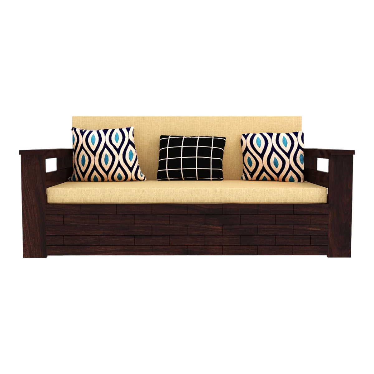 Nismaaya Indus 3 Seater Sofa Cum Bed Sheesham Wood