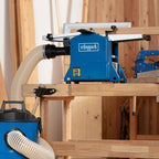 Scheppach Raboteuse & Dégauchisseuse compacte HMS850 | Puissance 1250W | 2 fers en acier rapide | Largeur de rabotage 204mm | Hauteur de passage 120mm | Régime de l'arbre 8500-1min