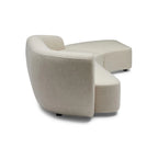 Nismaaya Celine Sectional Sofa Ivory Right-Left