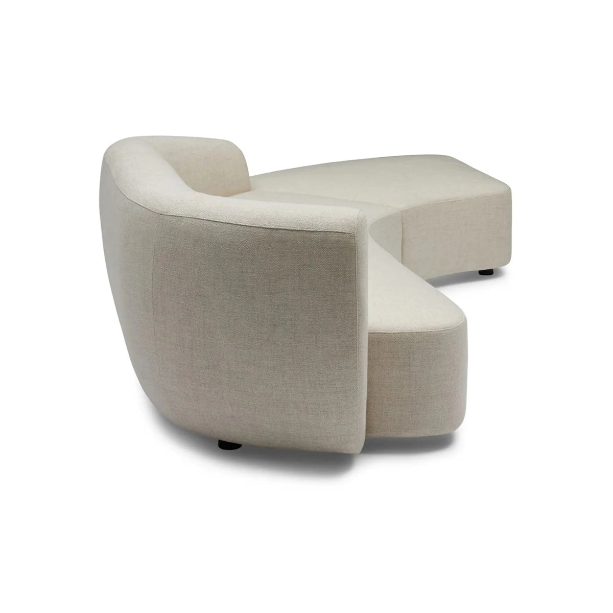 Nismaaya Celine Sectional Sofa Ivory Right-Left