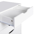 Narrow Wooden 9-Drawer Cabinet with Smooth-Glide Drawers and Top Storage Shelf