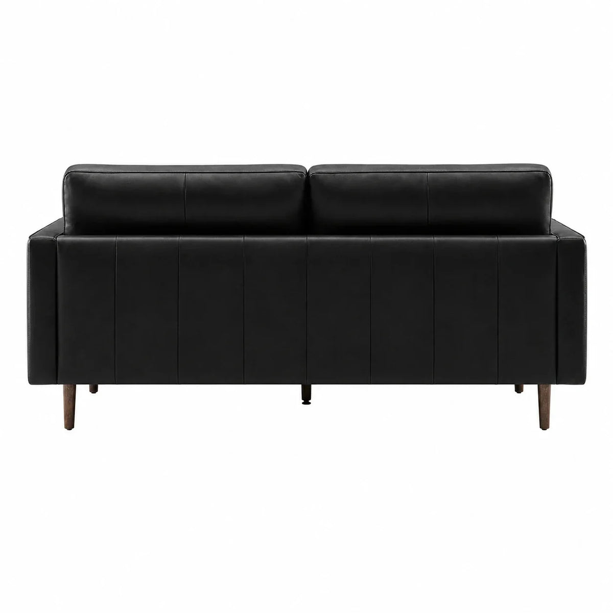 Patrice Leather 3 Seater Sofa (Black)