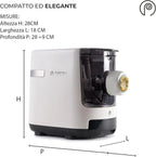 PASTAIO Machine à pâtes automatique avec 12 matrices et balance intégrée