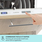 Mini Lave Vaisselle de Table de 8 Couvert,Silencieux,6 Programmes de Lavage,Portable,Facile à Installer pour la Maison et Bureau -