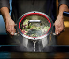 WMF Function 4 - Batería de Cocina 5 Piezas, Acero Inoxidable Apto para Inducción, 1 cacerola baja de 20 cm, 3 cacerolas altas de 16 cm, 20 cm y 24 cm con tapa, 1 cazo 16 cm