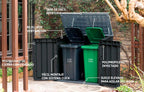 KETER Abri Horizontal Range Poubelle SIO Nova - 880 litres - Noir