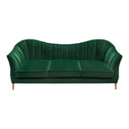 Bardhyl 3 Seater Fabric Sofa Green