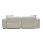 Nismaaya Pascal Modular Sofa Ivory White 2 Seater with Ottoman