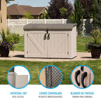 Lifetime Coffre de Rangement extérieur Tan 191,1 x 107,3 x 132,2 cm