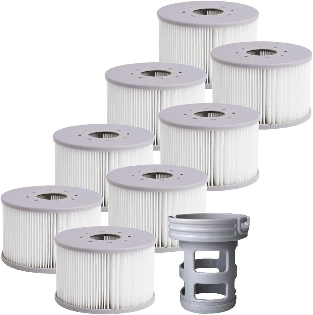 Spa Rigide connecté carré 180 cm MSPA Oslo Aero Plus – Spa 6 Places – Jets air et Eau – Lot de 8 filtres Inclus