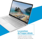 HP 17-cp2003sf Ordinateur Portable 17,3" FHD IPS, PC Portable (AMD Ryzen 5 7520U, RAM 16 Go, SSD 512 Go, AMD Radeon Graphics, Windows 11), Laptop Argent, Clavier AZERTY