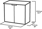 KETER Abri Horizontal Range Poubelle SIO Nova - 880 litres - Noir