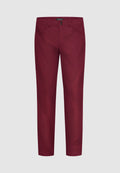 Pantalon chino en coton bordeaux