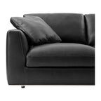 Petrit Leather 3 Seater Sofa