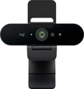 Logitech - Webcam 4K Pro 4096 x 2160 con Micrófono con Cancelación de Ruido - Negro
