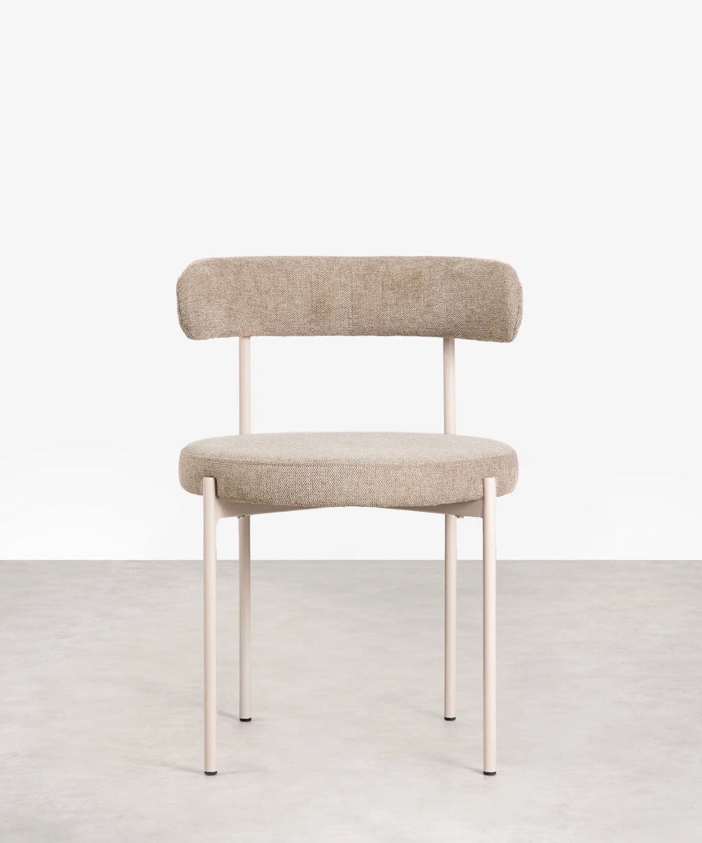 Silla de Comedor en Tela y Metal Alexia