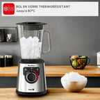 Moulinex PerfectMix + Blender haute vitesse, 1200 W, bol 2 L, Capacité utile 1,5 L, Technologie de lames Powelix