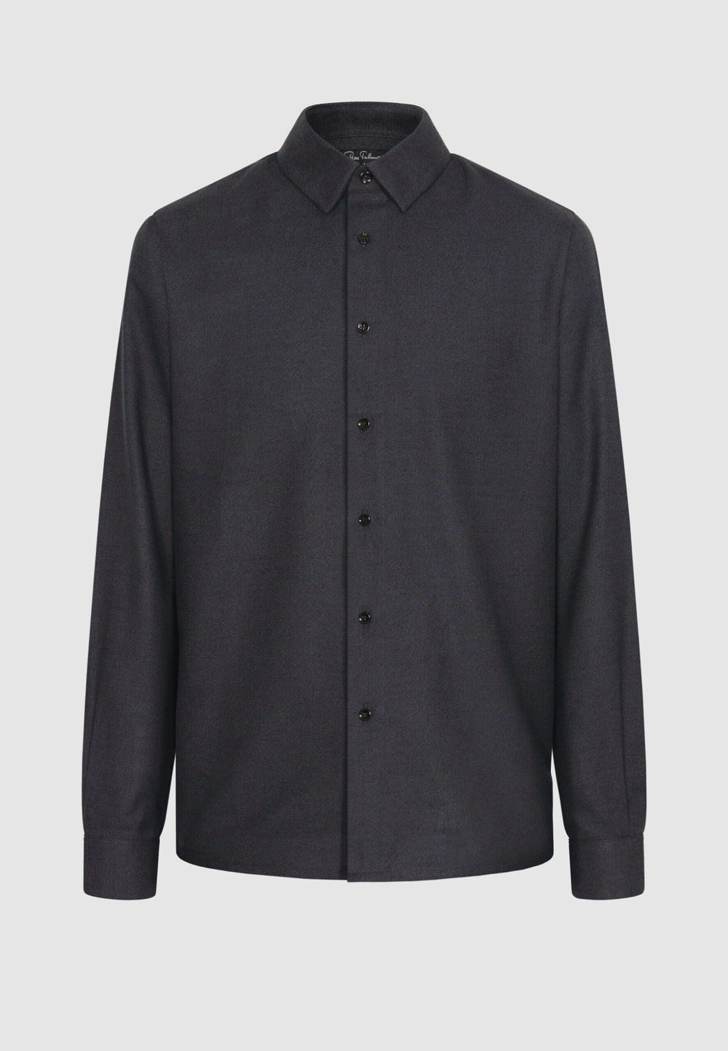Chemise en flanelle de coton gris