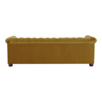 Brenna 3 Seater Teak Wood Fabric Sofa