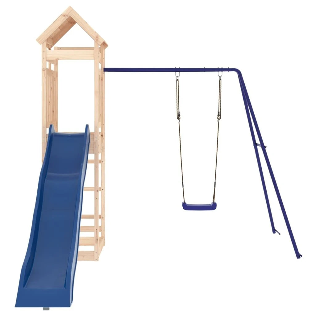 Parque Infantil De Exterior Madera Maciza De Pino Vidaxl