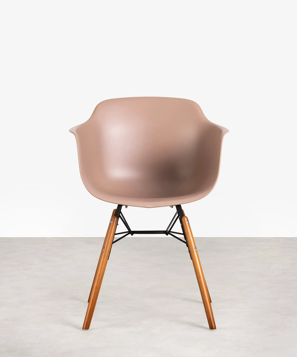 Silla de Polipropileno y Madera Elon Arms