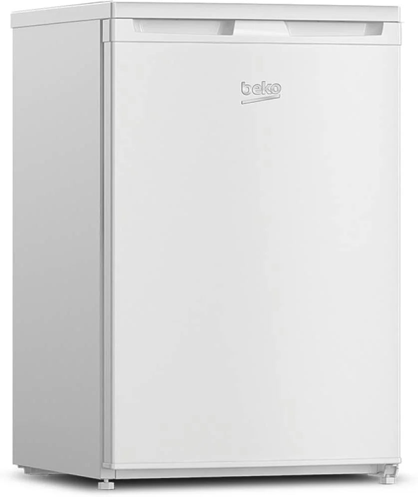 Beko TSE1284N Réfrigérateur table top - Volume total 114L : 101L (Réfrigération) + 13L (Congélation), Compartiment congélation 4 étoiles, MinFrost, Charnière de porte réversible, blanc