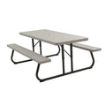 Lifetime Mesa de Picnic Plegable de 6 Pies, Color Yeso (Putty), 22119